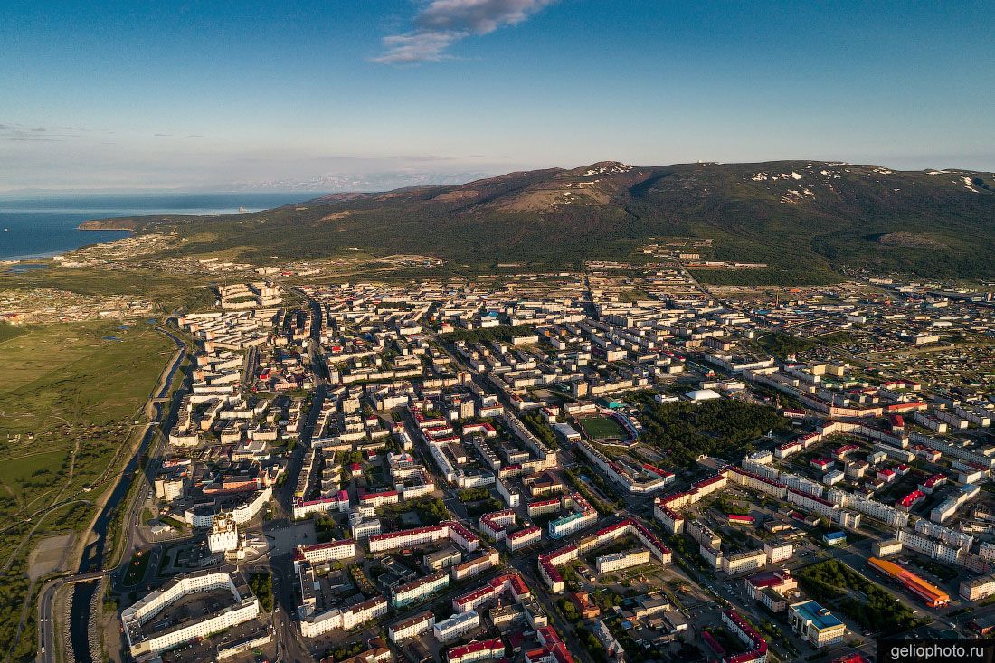 Вид на Магадан сверху фото