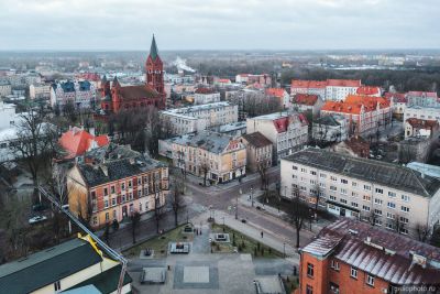 Пересечение улицы Пионерской и Крупской в Черняховске фото