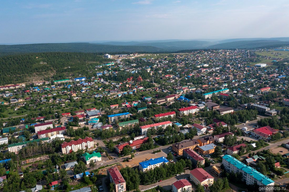 Центр Алдана с высоты фото