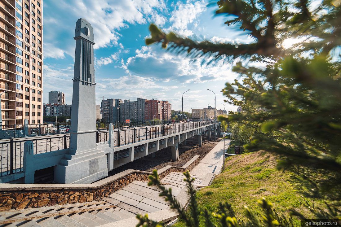 Сибревкомовский мост в Новосибирске фото