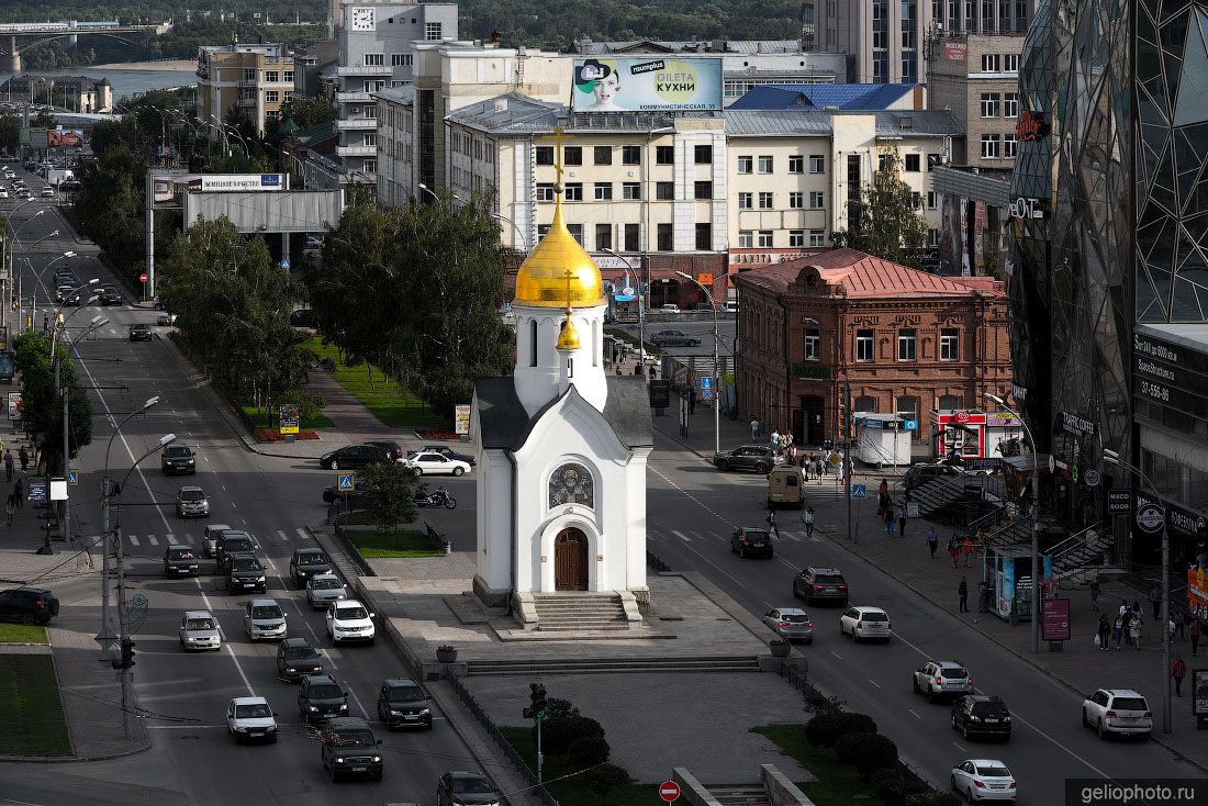 Часовня Николая Чудотворца в Новосибирске фото