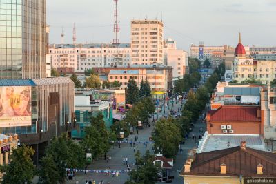 Пешеходная улица Кировка в Челябинске фото