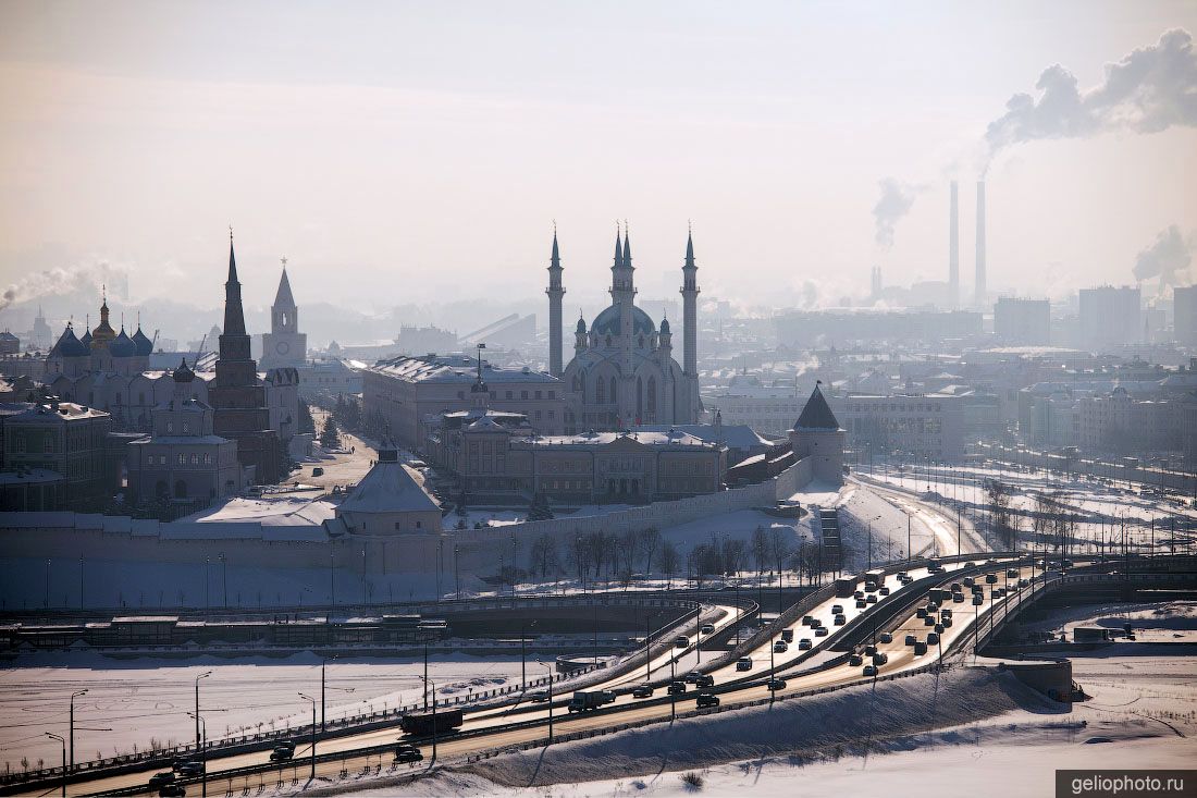 Казанский Кремль зимой фото