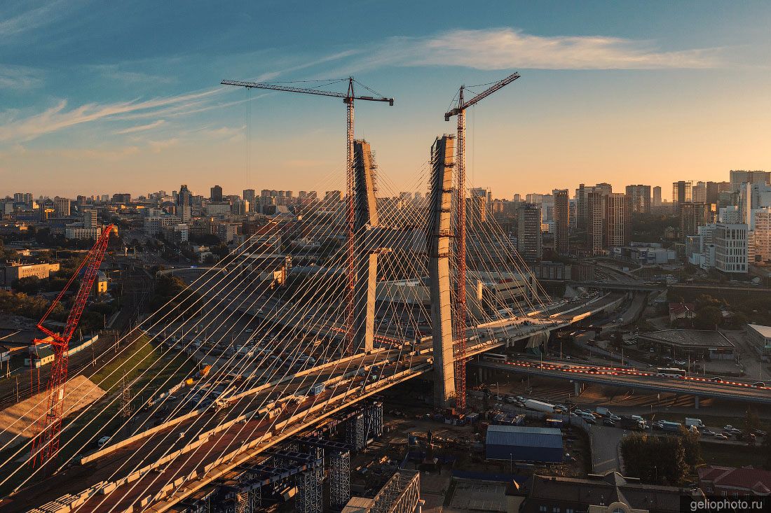 Строящийся Центральный мост в Новосибирске фото