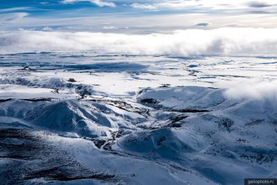 Тундра Северной Камчатки с высоты фото