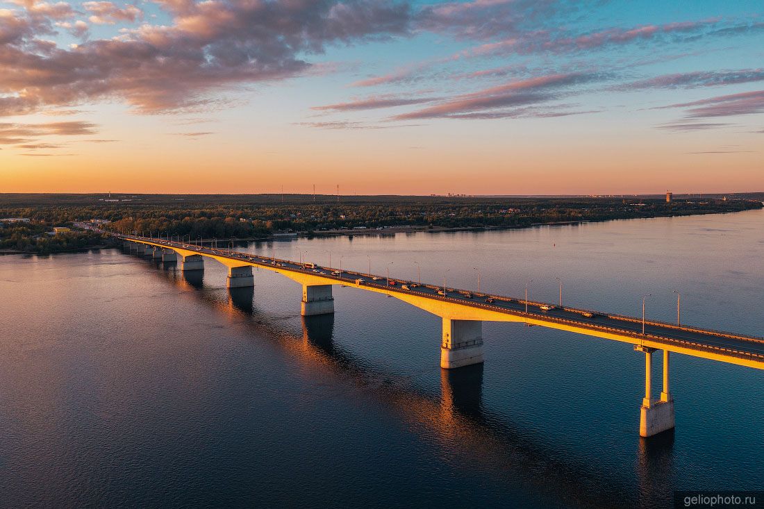 Красавинский мост через Каму в Перми фото