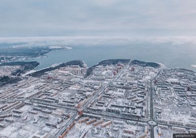 Братск с высоты зимой фото