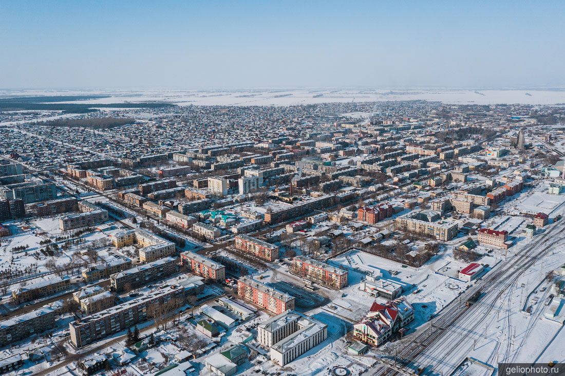 Центр Белово с высоты фото