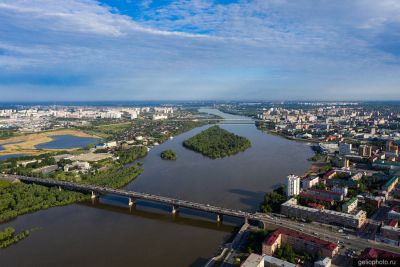 Ленинградский мост через Иртыш в Омске фото