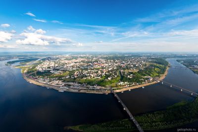 Панорама Нижнего Новгорода с высоты фото