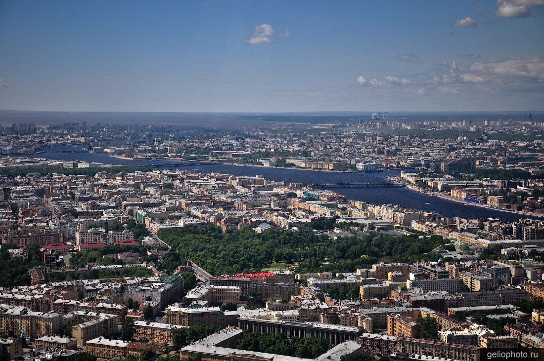 Летний Санкт-Петербург с высоты фото