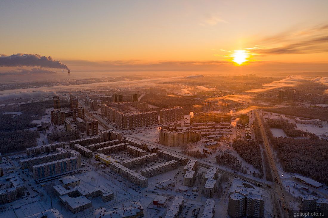 Сургут на рассвете фото