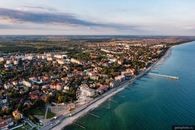 Зеленоградск летом с высоты фото