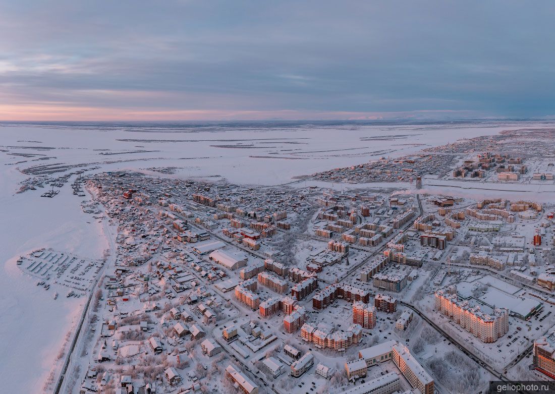 Салехард зимой с высоты фото