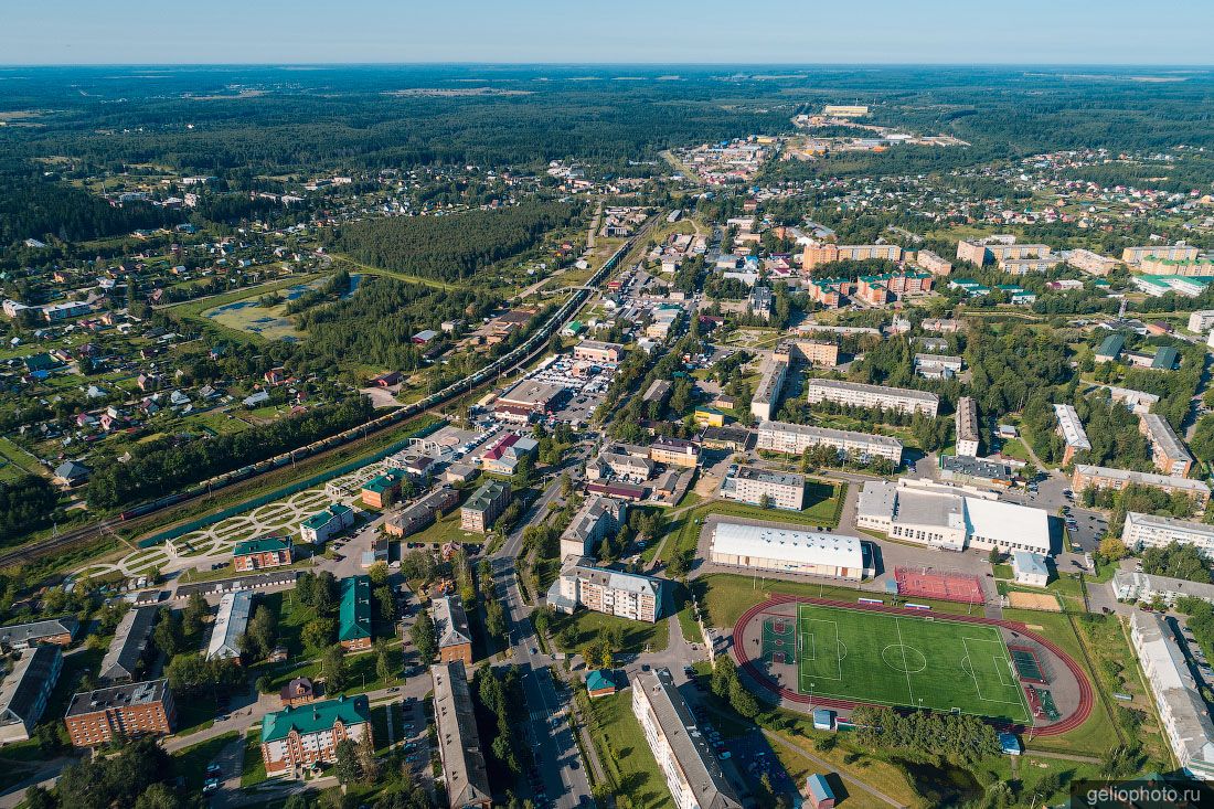 Посёлок Шаховская с высоты фото