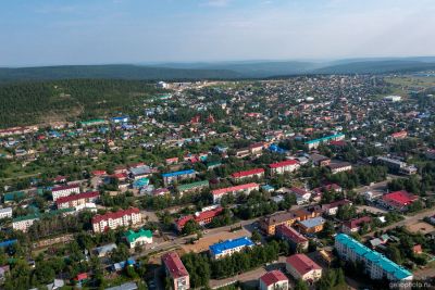 Центр Алдана с высоты фото