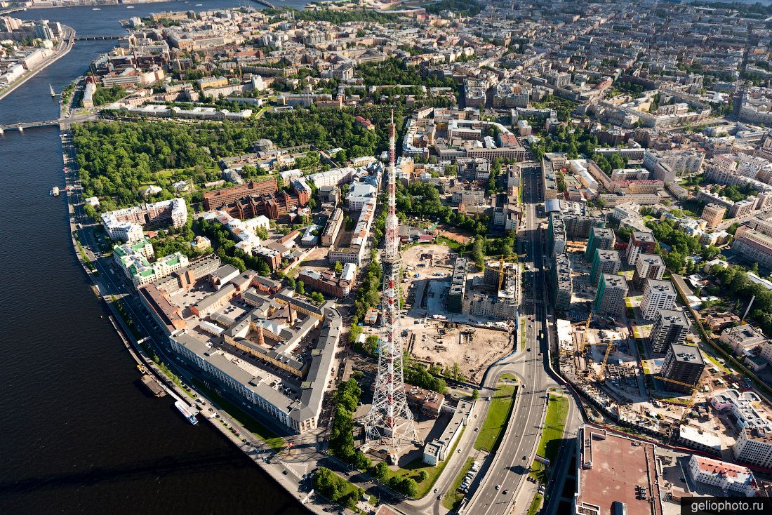 Петербургская телебашня с высоты фото