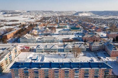 Жилые дома в посёлке Краснобродский на Кузбассе фото