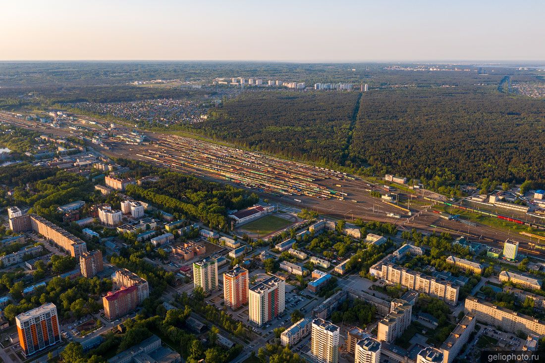 Первомайский район в Новосибирске с высоты фото