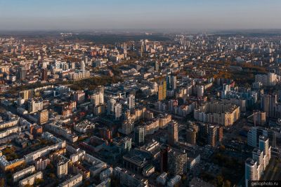 Центр Екатеринбурга с высоты фото