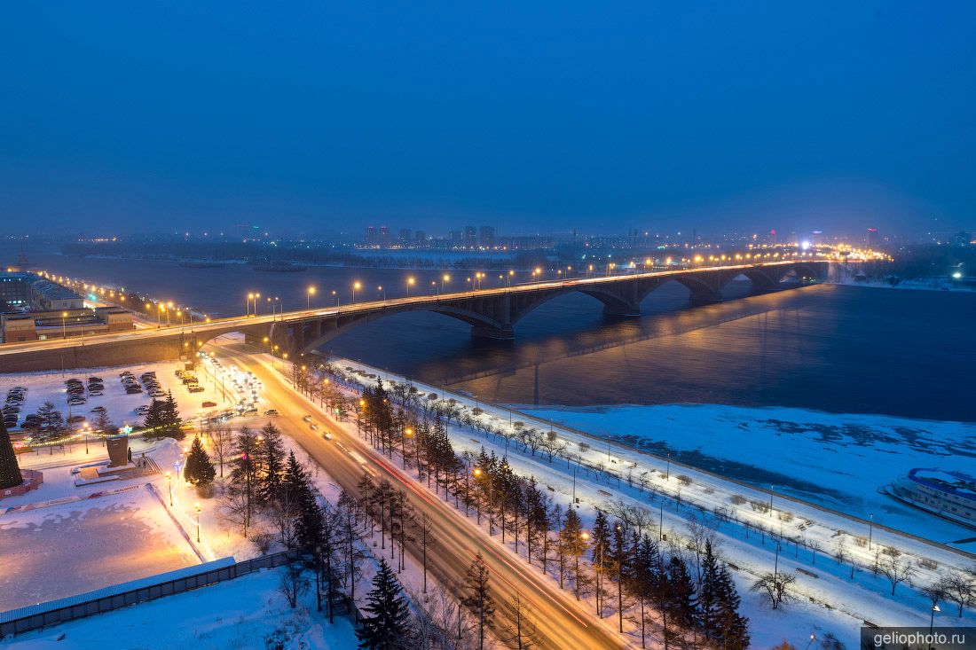 Коммунальный мост в Красноярске фото