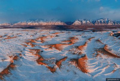 Чарские пески зимой фото