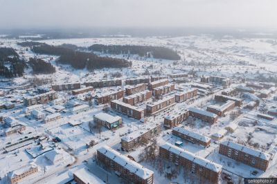 Центр Яшкино с высоты фото