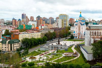 Сквер Город Воинской славы в Хабаровске фото