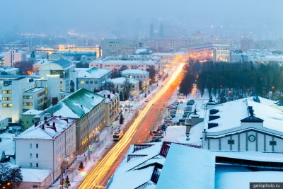 Ленинский район Уфы с высоты фото