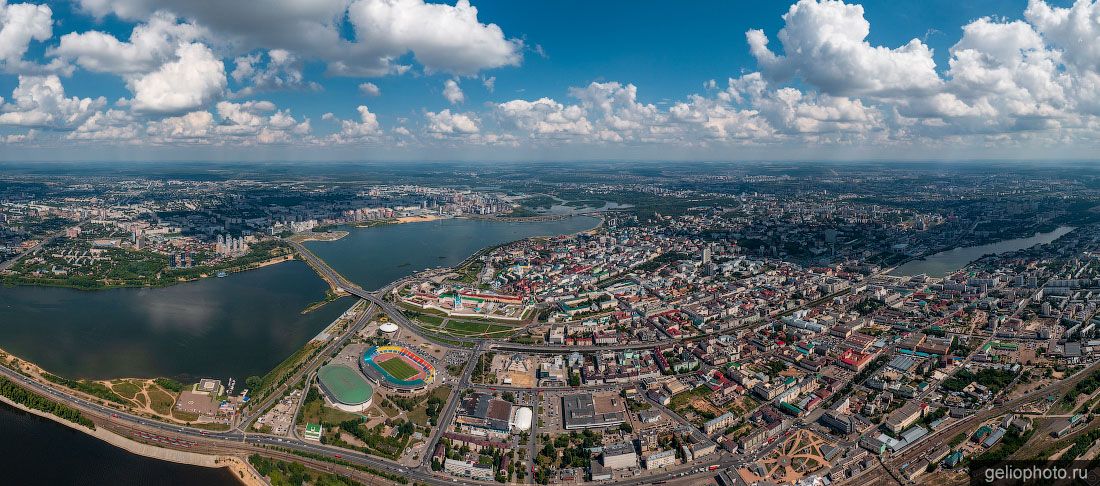 Панорама Казани с высоты фото