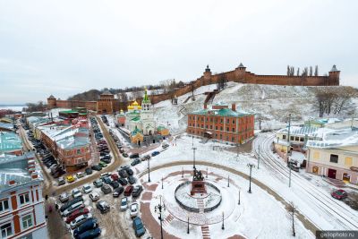 Площадь Народного единства в Нижнем Новгороде фото