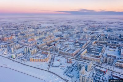 Нижневартовск зимой с высоты фото