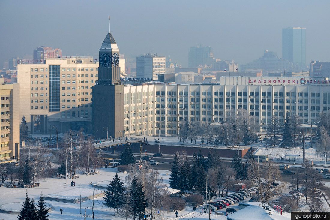 Мэрия Красноярска зимой фото