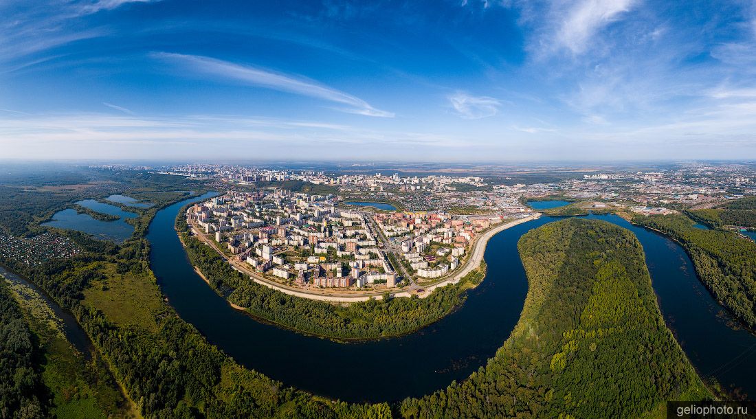 Панорама Уфы с высоты фото