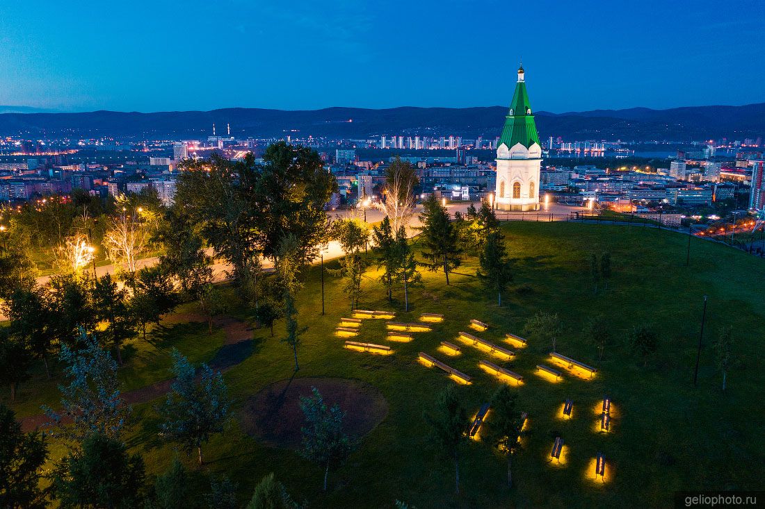 Покровский сквер в Красноярске фото