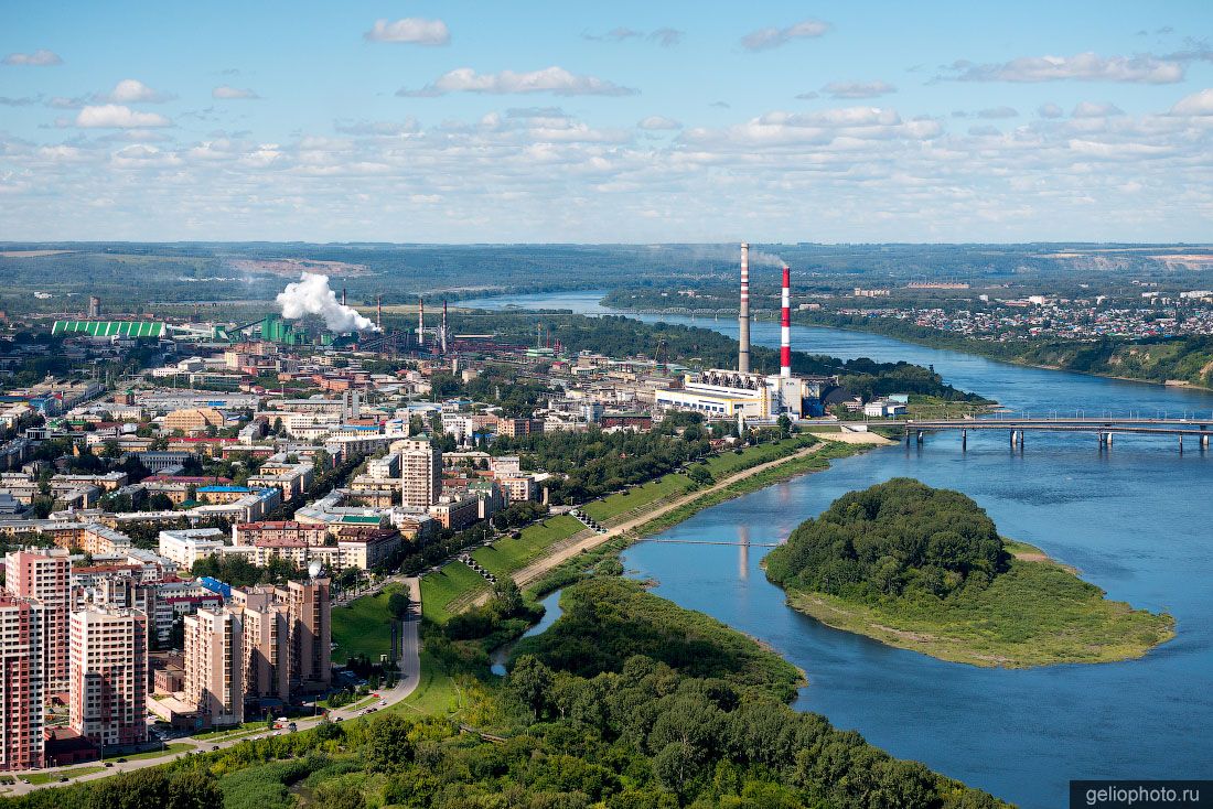 Набережная Томи в Кемерово фото