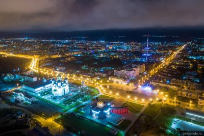 Площадь Победы в Южно-Сахалинске фото