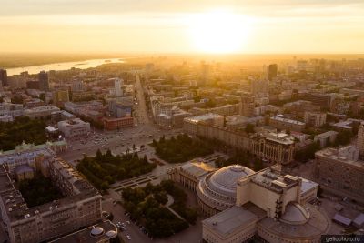 Закат в Новосибирске фото