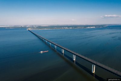Президентский мост в Ульяновске через Волгу фото