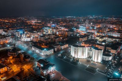 Ночной Саранск с высоты фото