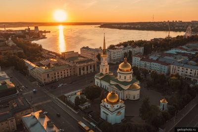 Александро-Невский собор в Ижевске с высоты фото