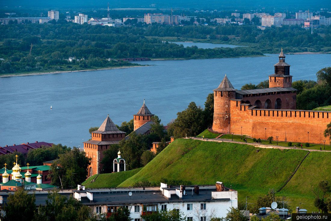 Вид на Нижегородский Кремль фото