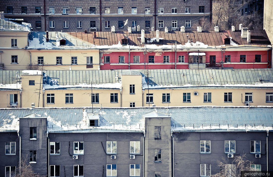 Историческая застройка центра Новосибирска фото