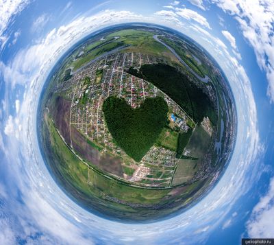Геоглиф сердце в Тюмени фото