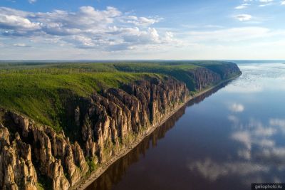 Ленские столбы с высоты фото