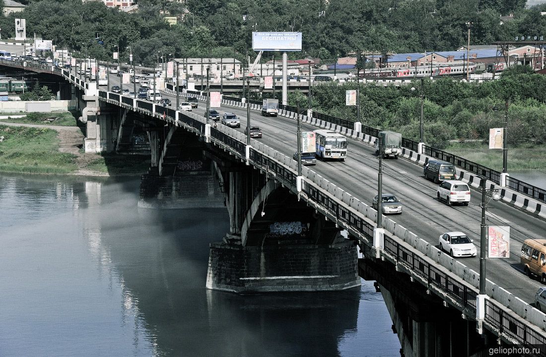 Глазковский мост в Иркутске фото