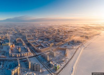 Зимний Нижневартовск с высоты фото