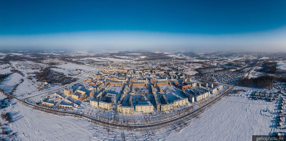 Панорама Киселёвска с высоты фото