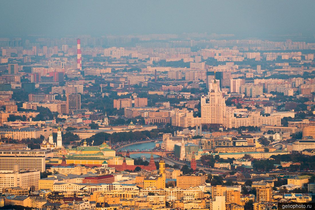 Центр Москвы с высоты фото