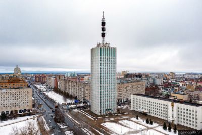 Центр Зимнего Архангельска фото